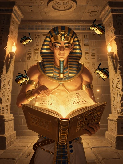 Book of Dead Slot Cover - Entdecker &ouml;ffnet goldenes Buch im Felsengrab - Play'n GO Online Slot bei Cleobetra Casino